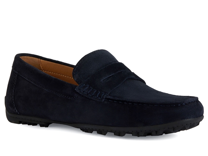 mocassins - Elégant - homme - Nubuck - Bleu - Geox