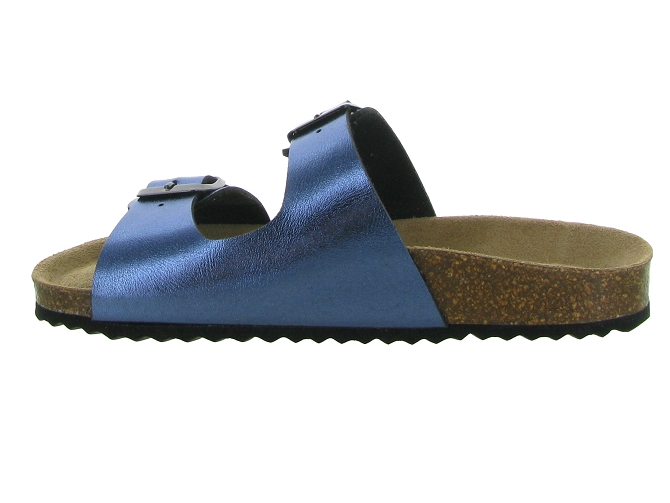 sandales et nu pieds - Mule Sabot - femme - Cuir - Bleu - Geox4925604_4