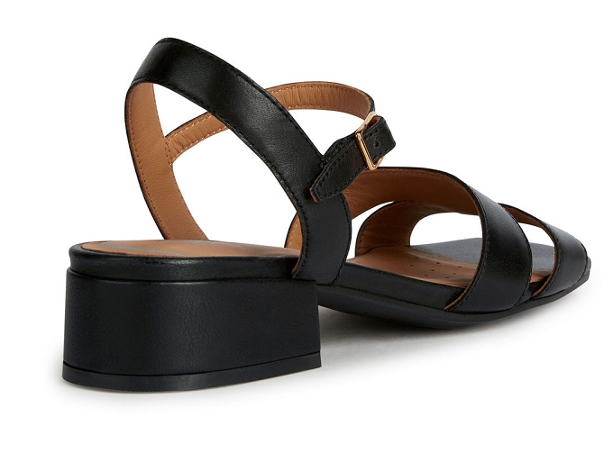 sandales et nu pieds - Cérémonie - femme - Cuir - Noir - Geox4925702_4