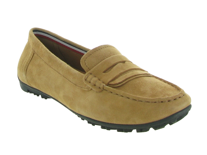 mocassins - Elégant - femme - Nubuck - Camel - Geox