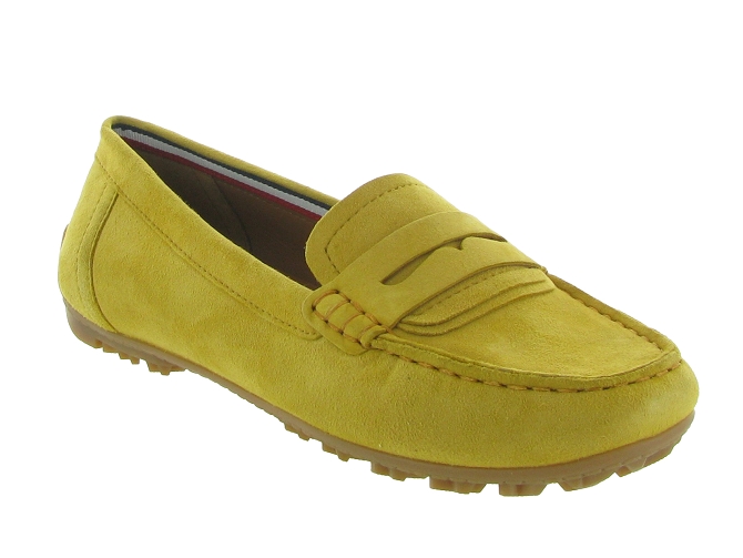 mocassins - Elégant - femme - Nubuck - Jaune - Geox