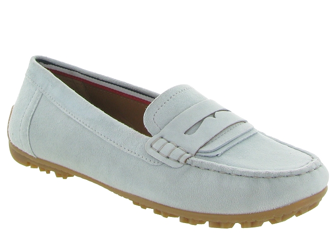 mocassins - Elégant - femme - Nubuck - Bleu - Geox