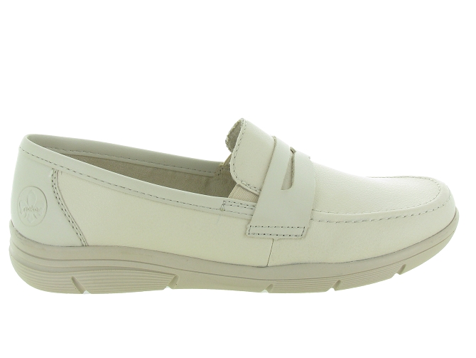 mocassins - Elégant - femme - Cuir - Beige - Rieker4926701_2