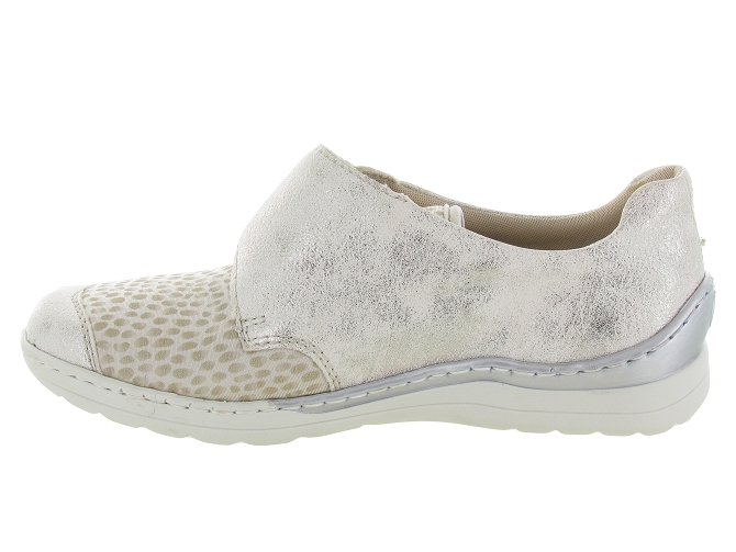 chaussures a lacets - Lacets détente - femme - Synthétique - Beige - Rieker4928401_4