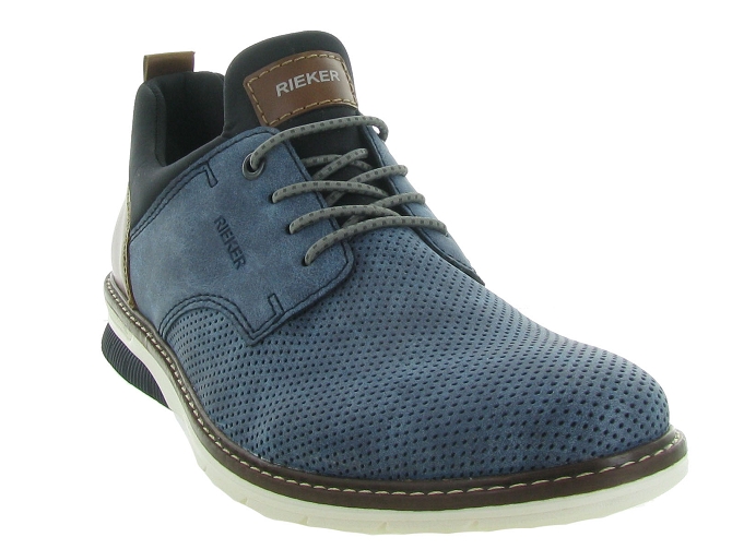 chaussures a lacets - Cérémonie - homme - Cuir - Bleu - Rieker4928702_3