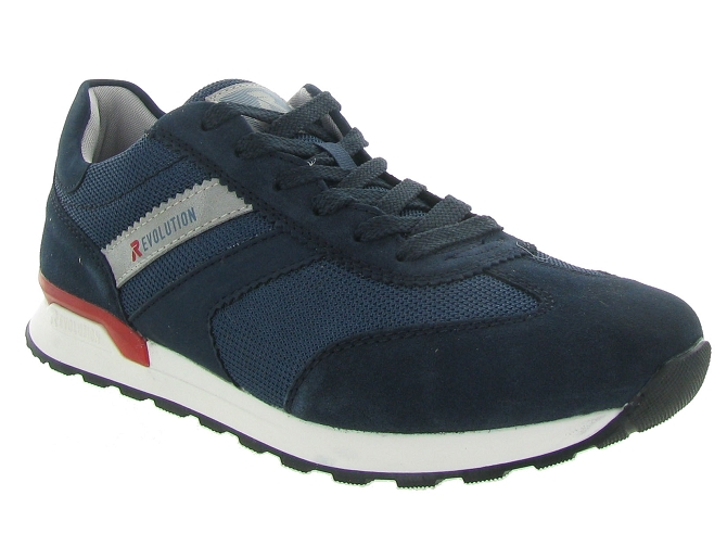 baskets et sneakers - Confort - homme - Cuir - Bleu - Rieker r evolution