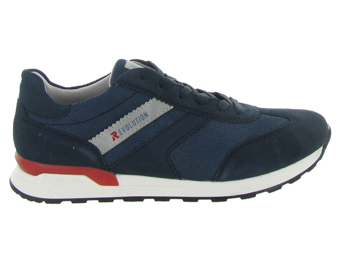 baskets et sneakers - Confort - homme - Cuir - Bleu - Rieker r evolution4929701_2