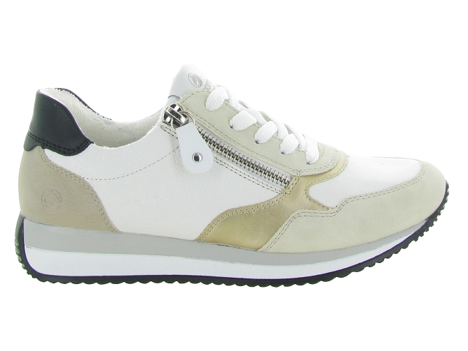 chaussures a lacets - Lacets détente - femme - Cuir - Blanc - Remonte4932401_2