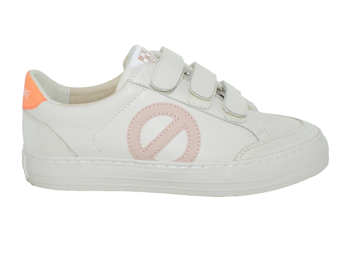 baskets et sneakers - Tendance - femme - Cuir - Blanc - No name4938001_2