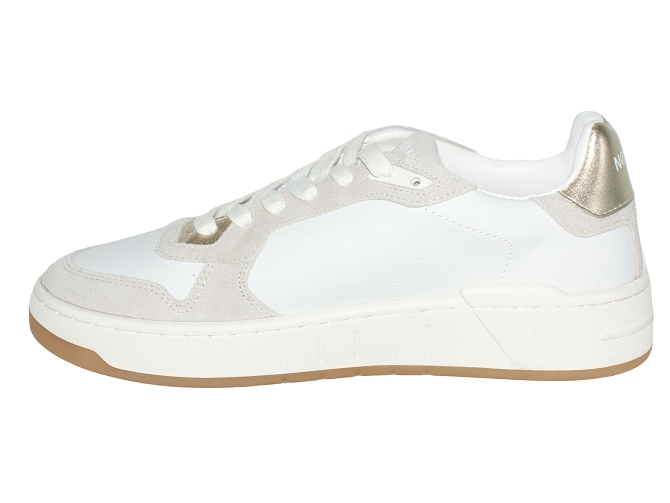 baskets et sneakers - Tendance - femme - Cuir - Blanc - No name4938201_4