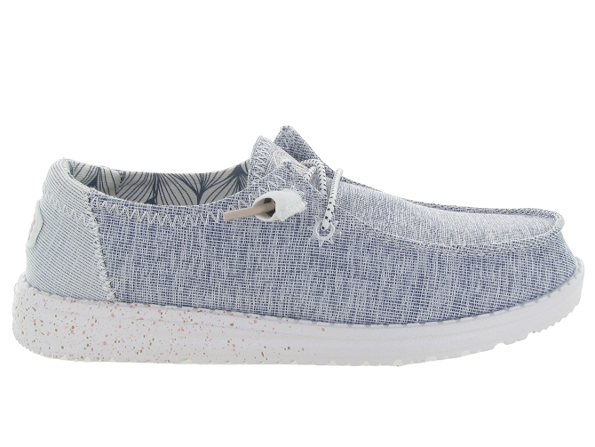 baskets et sneakers - Confort - femme - Toile Jean - Bleu - Hey dude4941301_2