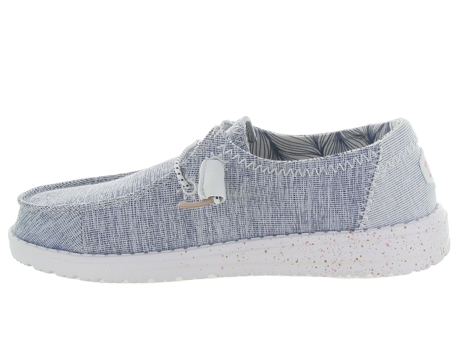 baskets et sneakers - Confort - femme - Toile Jean - Bleu - Hey dude4941301_4