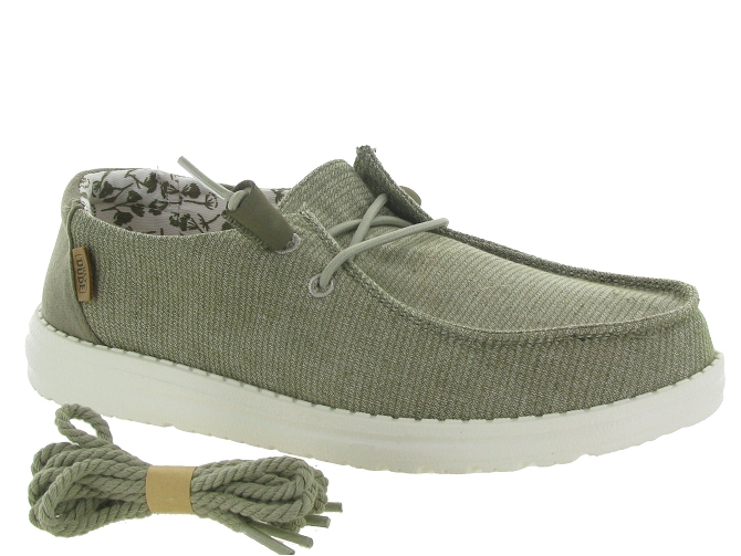 Hey dude baskets et sneakers wendy chambray vert