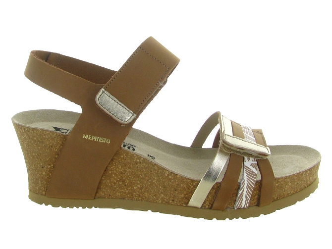 sandales et nu pieds - Confort - femme - Cuir - Camel - Mephisto4943402_2