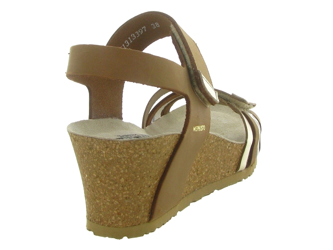 sandales et nu pieds - Confort - femme - Cuir - Camel - Mephisto4943402_5