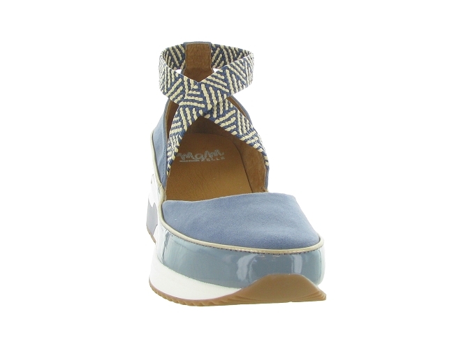 sandales et nu pieds - Confort - femme - Cuir - Bleu - Mamzelle4944504_3