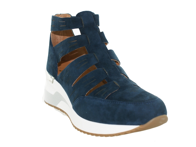 sandales et nu pieds - Confort - femme - Cuir - Bleu - Mamzelle4944601_3