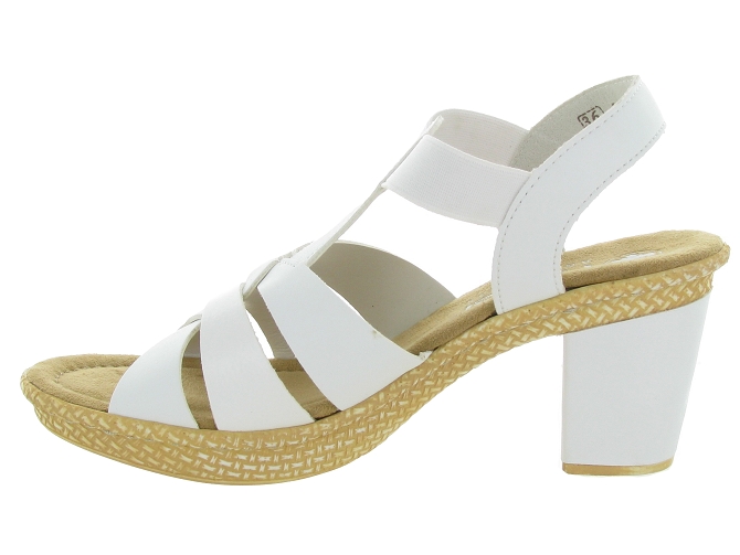 sandales et nu pieds - Confort - femme - Synthétique - Blanc - Rieker4947402_4