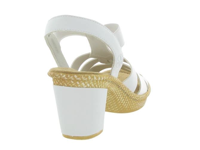 sandales et nu pieds - Confort - femme - Synthétique - Blanc - Rieker4947402_5