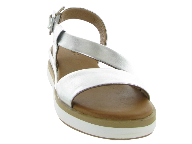 sandales et nu pieds - Casual - femme - Cuir - Argent - Inuovo4952802_3