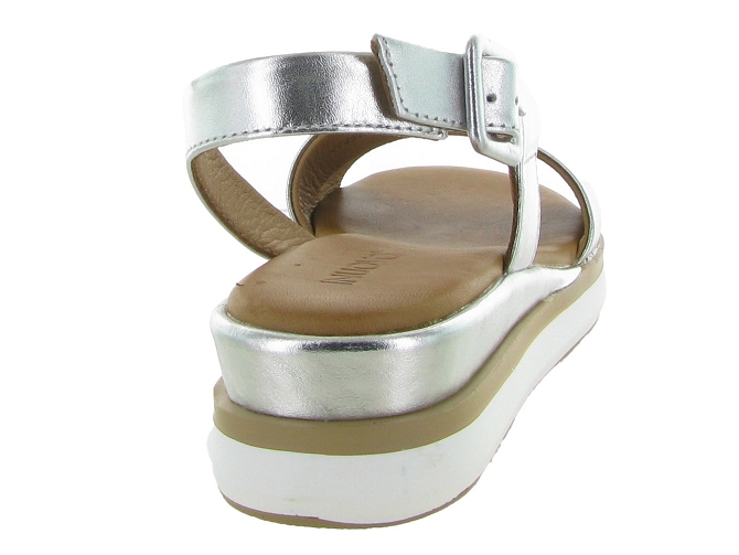 sandales et nu pieds - Casual - femme - Cuir - Argent - Inuovo4952802_5