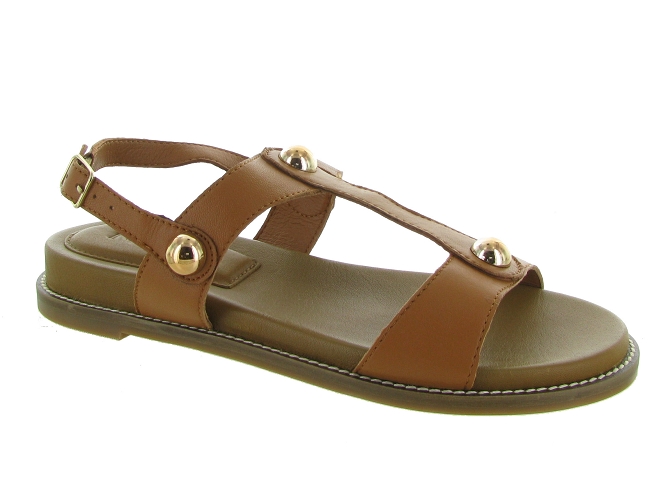 sandales et nu pieds - Casual - femme - Cuir - Marron - Inuovo