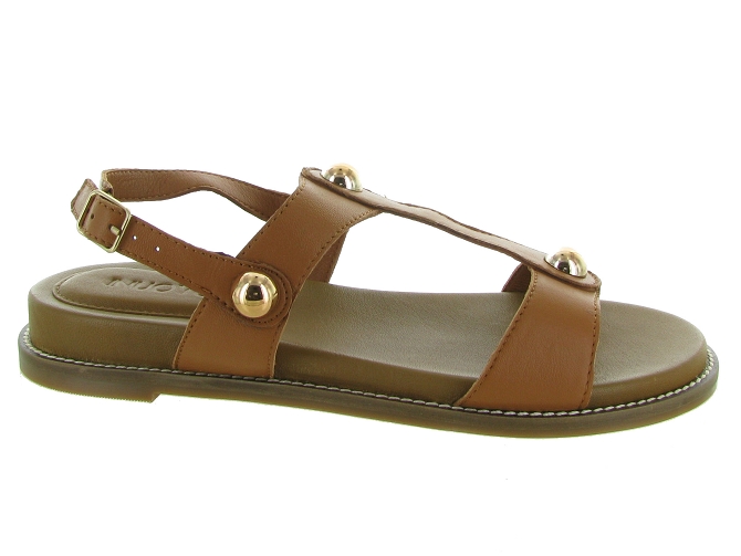 sandales et nu pieds - Casual - femme - Cuir - Marron - Inuovo4953202_2