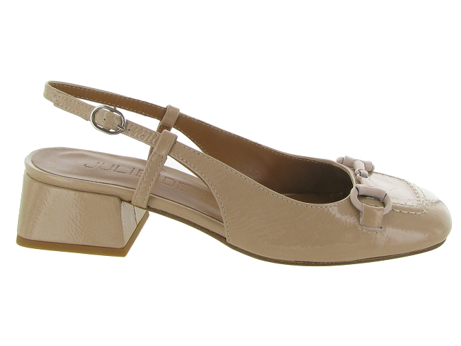 sandales et nu pieds - Cérémonie - femme - Cuir - Beige - Julie dee4955601_2