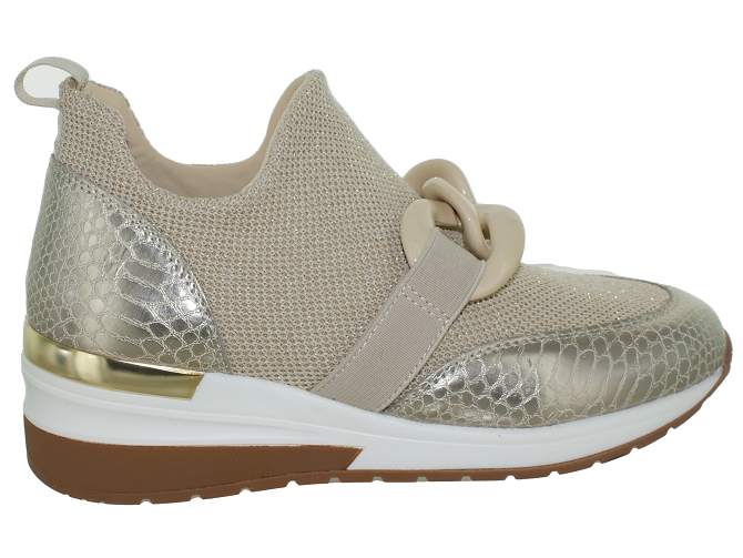 baskets et sneakers - Montante - femme - Synthétique - Beige - Reqins4960601_2