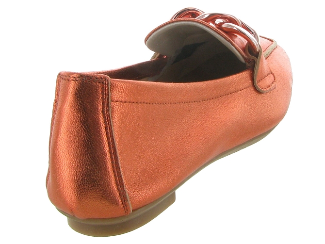 mocassins - Elégant - femme - Cuir - Orange - Reqins4960801_5