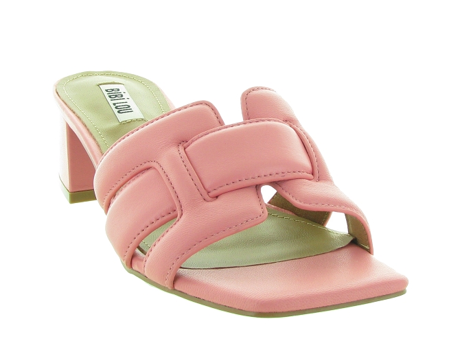 sandales et nu pieds - Mule Sabot - femme - Cuir - Rose - Bibi lou4961402_3