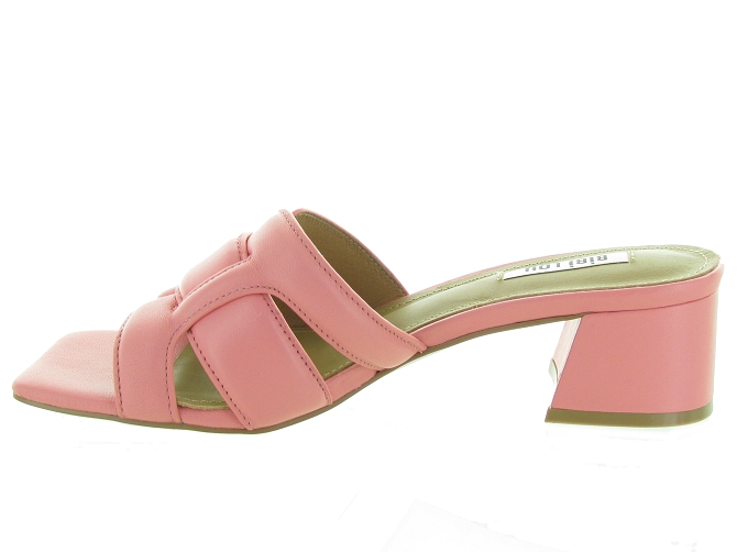 sandales et nu pieds - Mule Sabot - femme - Cuir - Rose - Bibi lou4961402_4