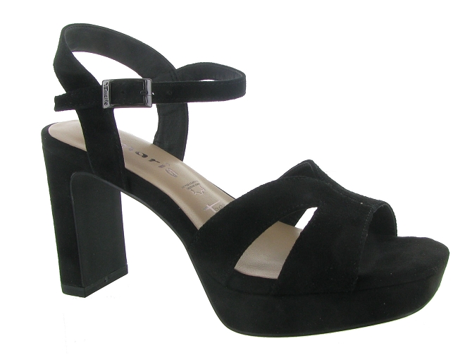 sandales et nu pieds - Cérémonie - femme - Cuir - Noir - Tamaris