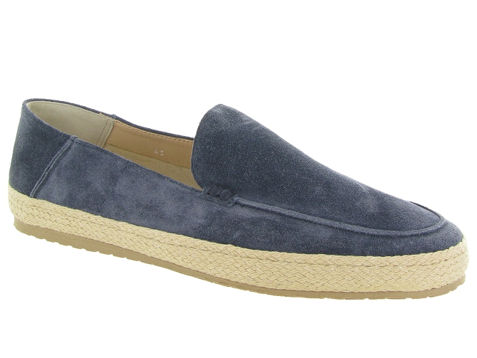 mocassins - Elégant - homme - Nubuck - Bleu - Brunos