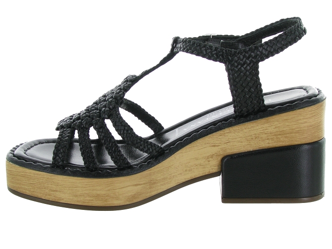 sandales et nu pieds - Casual - femme - Cuir - Noir - Pons quintana4966801_4