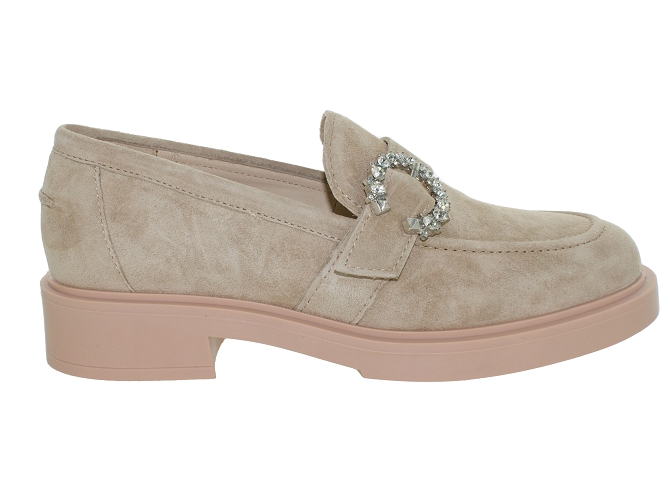 mocassins - Elégant - femme - Nubuck - Beige - Alpe4969101_2