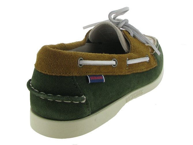 mocassins - Bateau - homme - Cuir - Vert - Sebago4970301_5