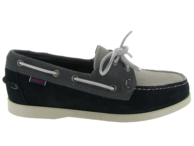 mocassins - Bateau - homme - Cuir - Bleu - Sebago4970302_2