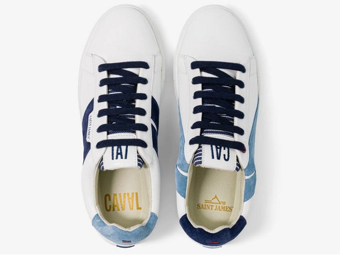 Caval baskets et sneakers saint james blanc4971701_3