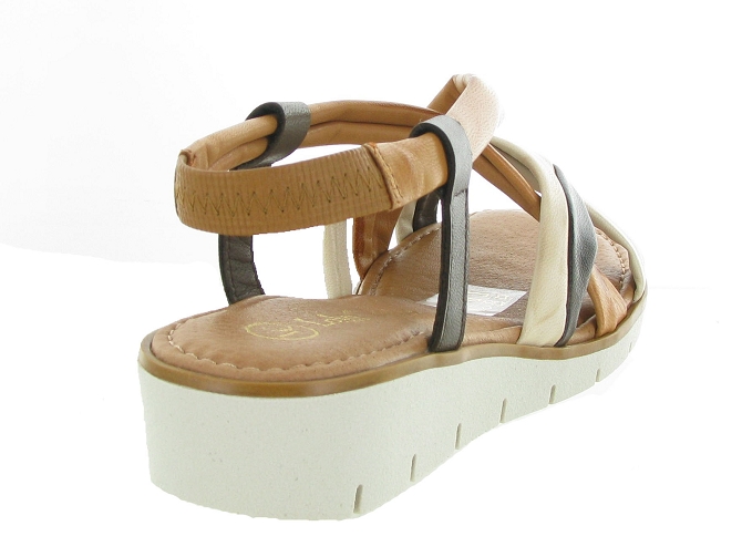 sandales et nu pieds - Confort - femme - Cuir - Marron - Lola canales4972105_5