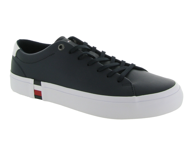 baskets et sneakers - Tendance - homme - Cuir - Bleu Marine - Tommy hilfiger