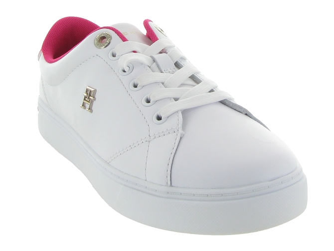 baskets et sneakers - Tendance - femme - Cuir - Blanc - Tommy hilfiger4978301_3