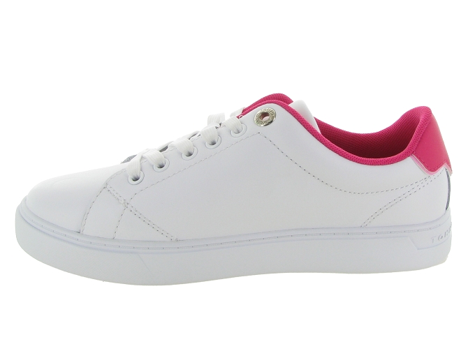 baskets et sneakers - Tendance - femme - Cuir - Blanc - Tommy hilfiger4978301_4