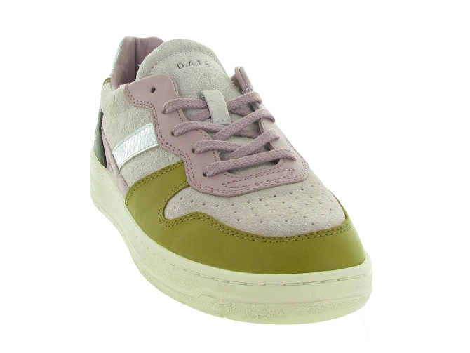 baskets et sneakers - Tendance - femme - Cuir - Kaki - D.a.t.e.4978501_3