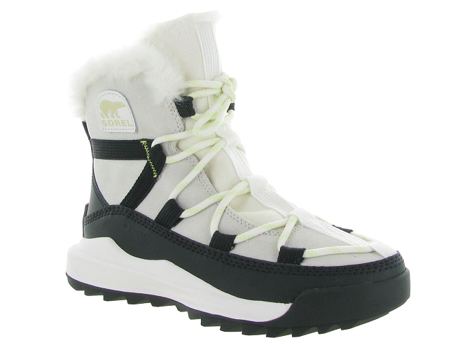 apres ski bottes fourrees - Botte de neige - femme - Nubuck - Blanc - Sorel