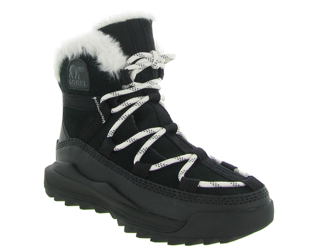 apres ski bottes fourrees - Botte de neige - femme - Nubuck - Noir - Sorel