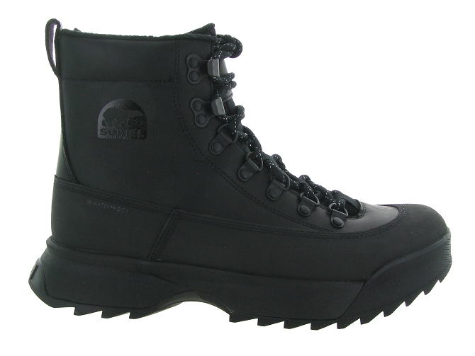 apres ski bottes fourrees - Chaussures neige - homme - Cuir - Noir - Sorel4980701_2