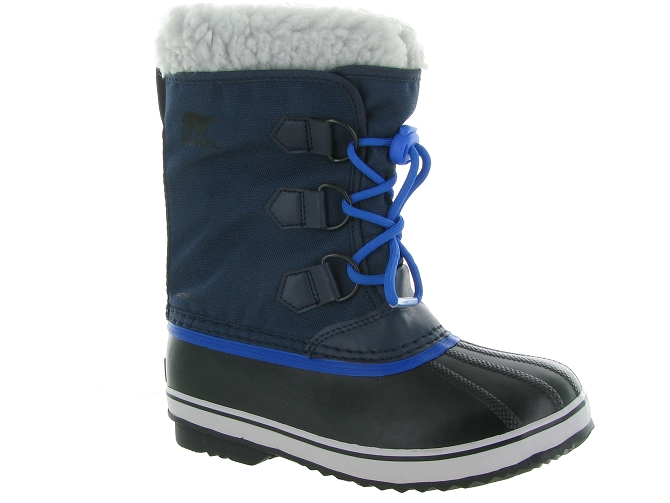 apres ski bottes fourrees -  - mixte fille garcon - Nylon - Bleu - Sorel