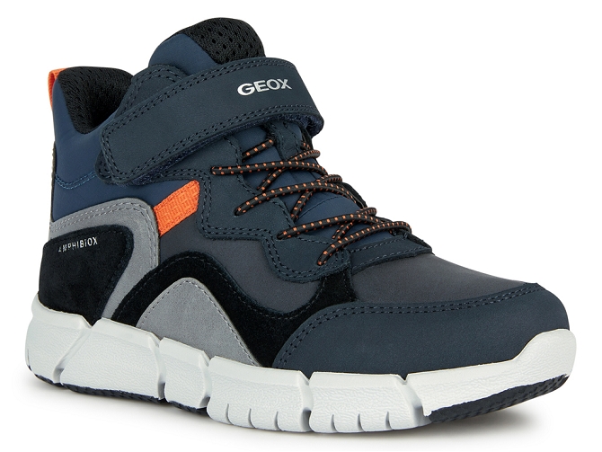 chaussures a scratch -  - junior garcon - Synthétique - Bleu - Geox