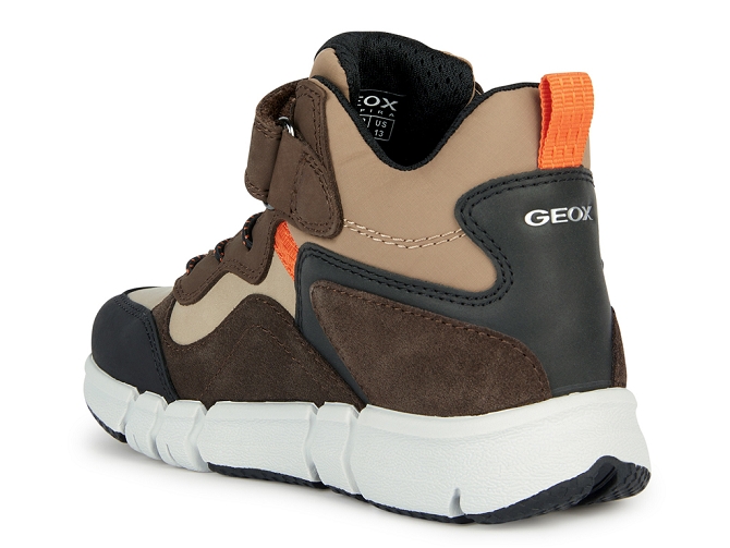 chaussures a scratch -  - junior garcon - Synthétique - Marron - Geox4982902_4